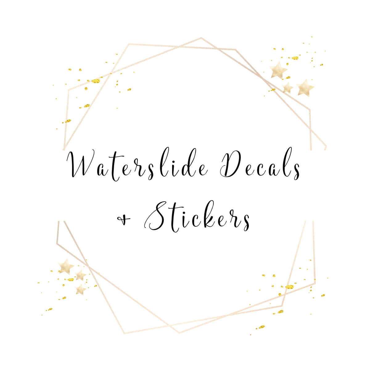 Waterslide Decals & Stickers Pampered Pretties