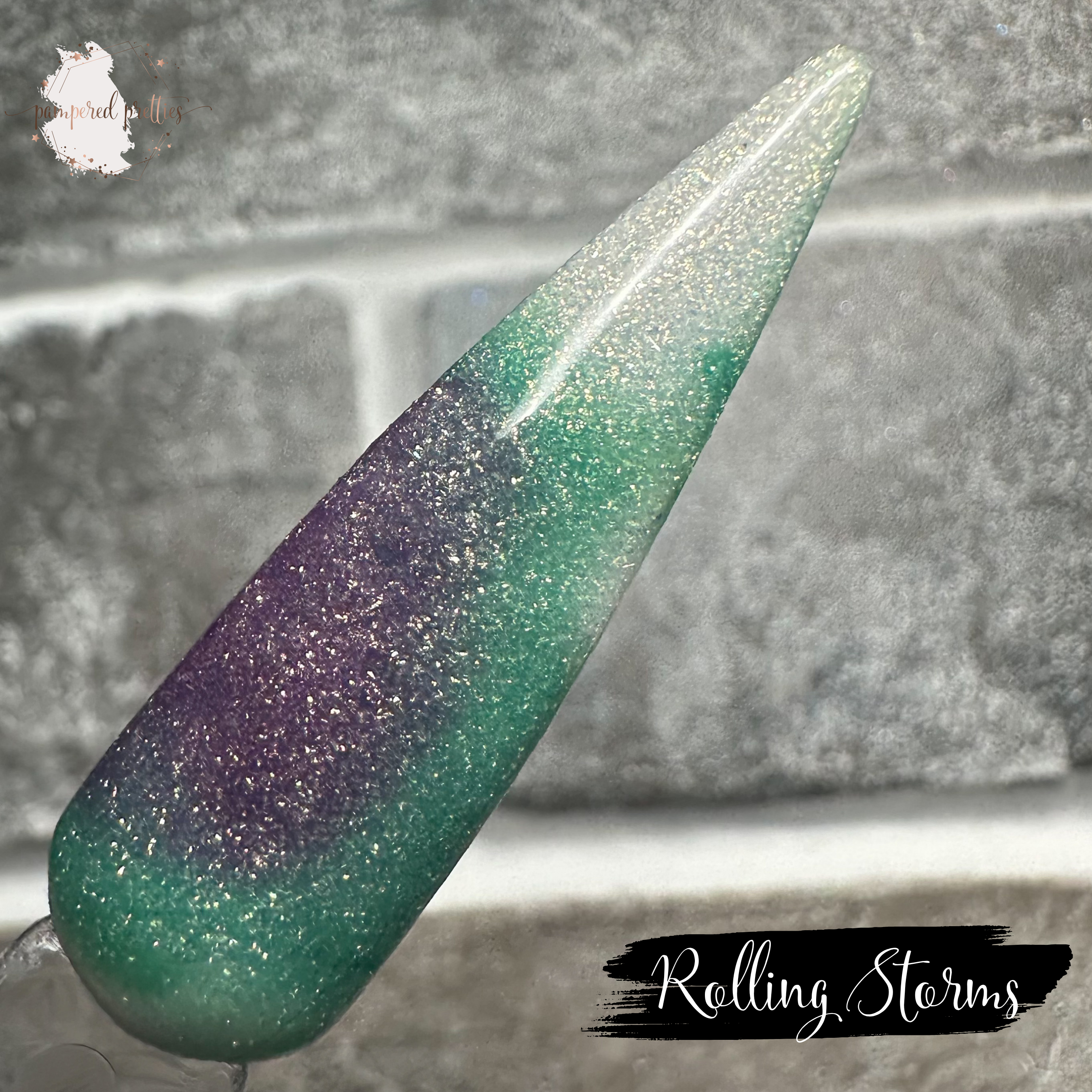 Rolling Storms - Triple Thermal Shimmer Dip Powder