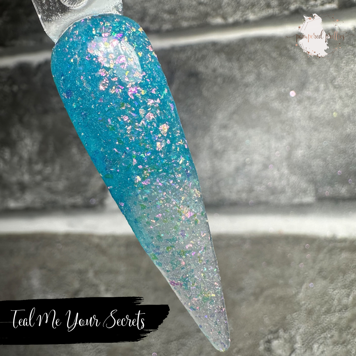 Teal Me Your Secrets - Thermal Flakie Dip Powder
