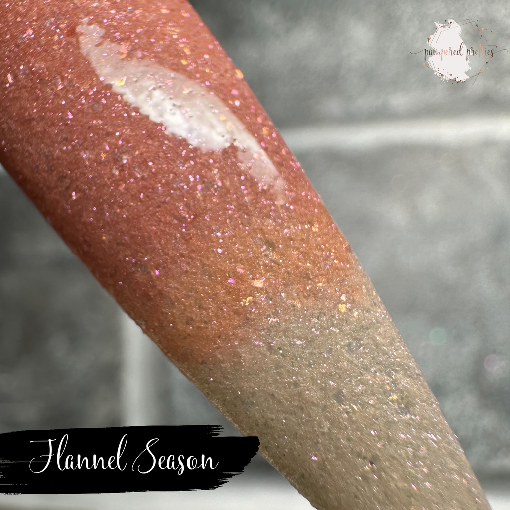 Flannel Season - Triple Thermal Shimmer Dip Powder