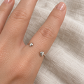 Double Heart Dainty Ring