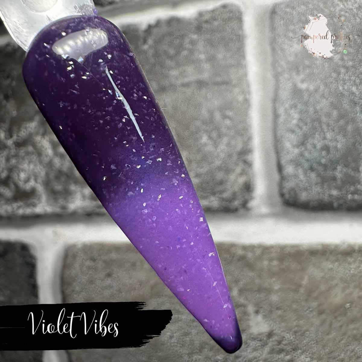 Violet Vibes - Thermal Flakie Dip Powder