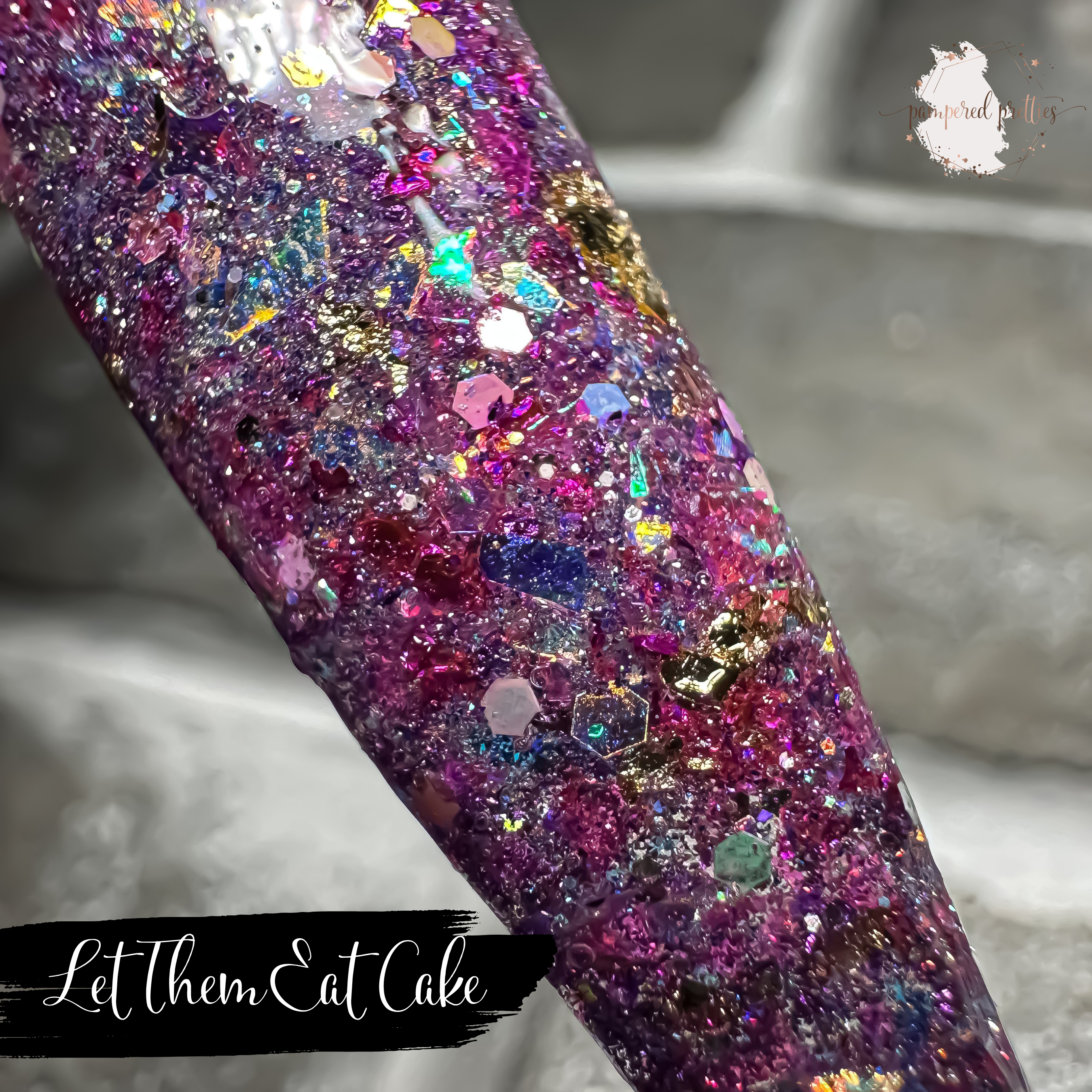 Let Them Eat Cake - Glitter Foil Dip Powder