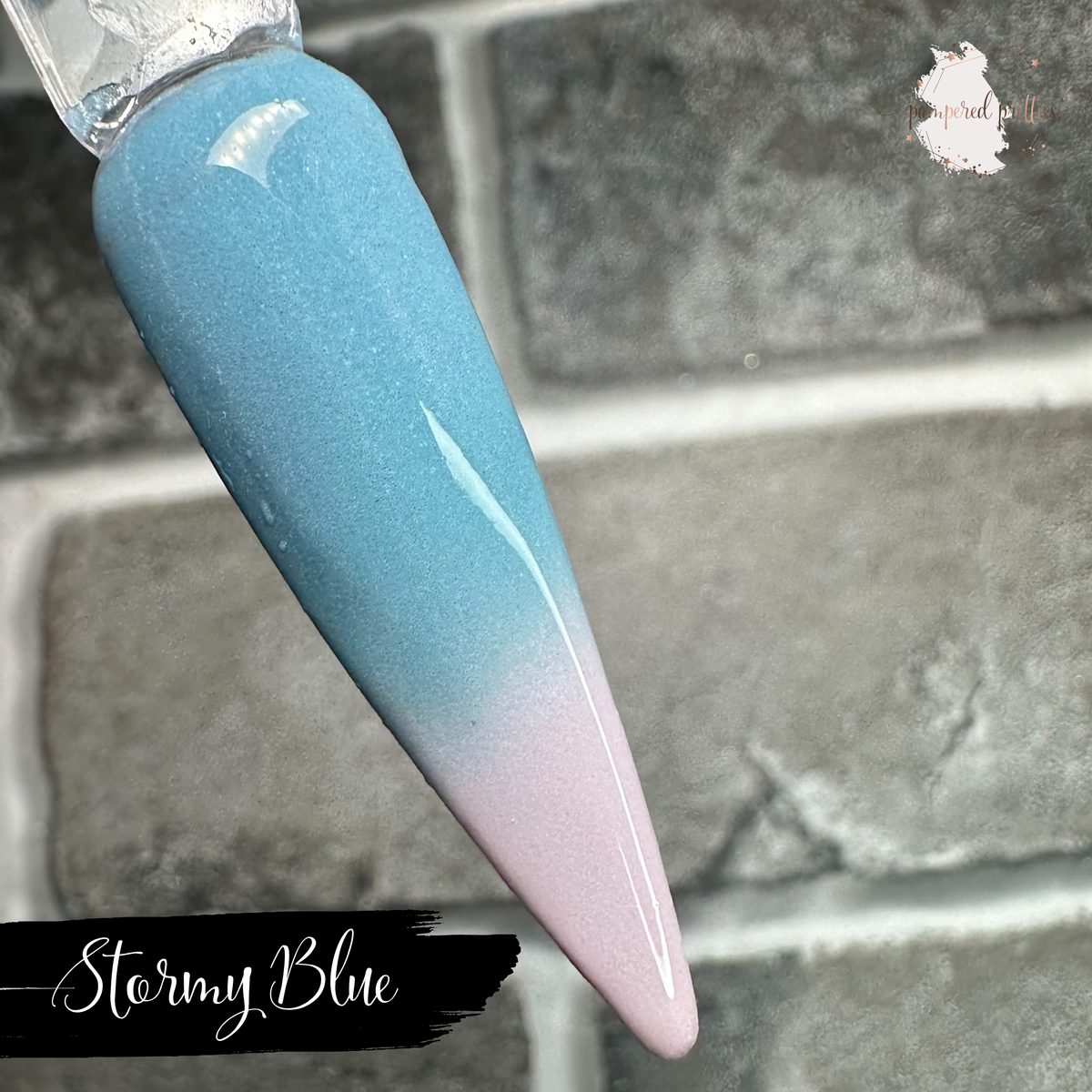 Stormy Blue - Solid Thermal Dip Powder
