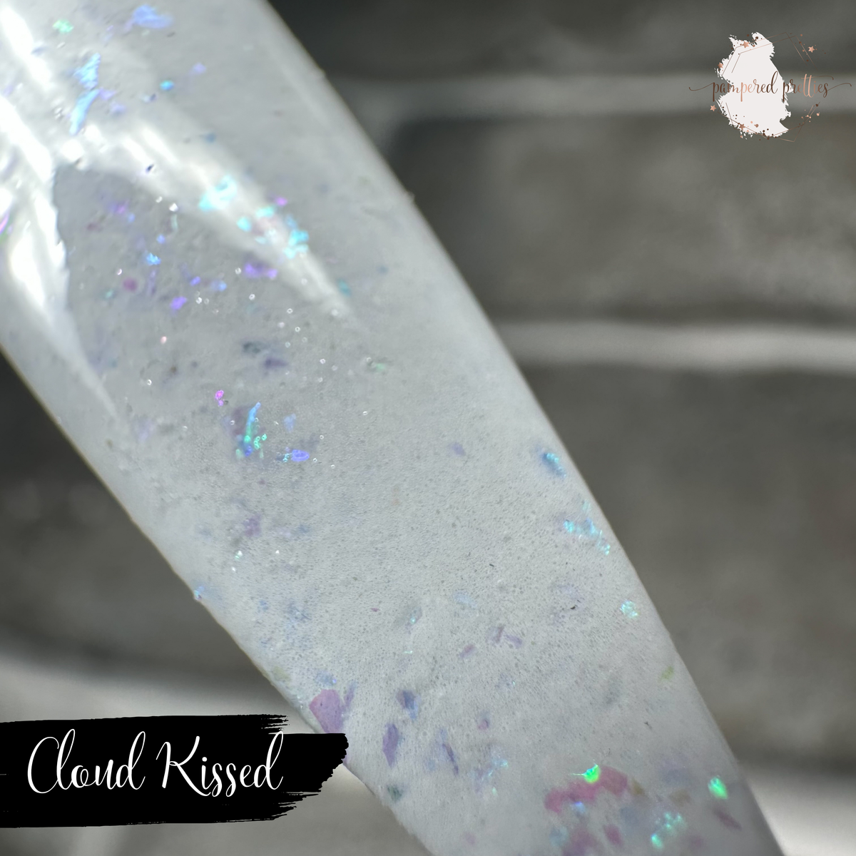 Cloud Kissed - White Flakie Dip Powder