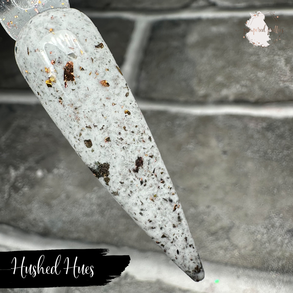 Hushed Hues - White Flakie Dip Powder