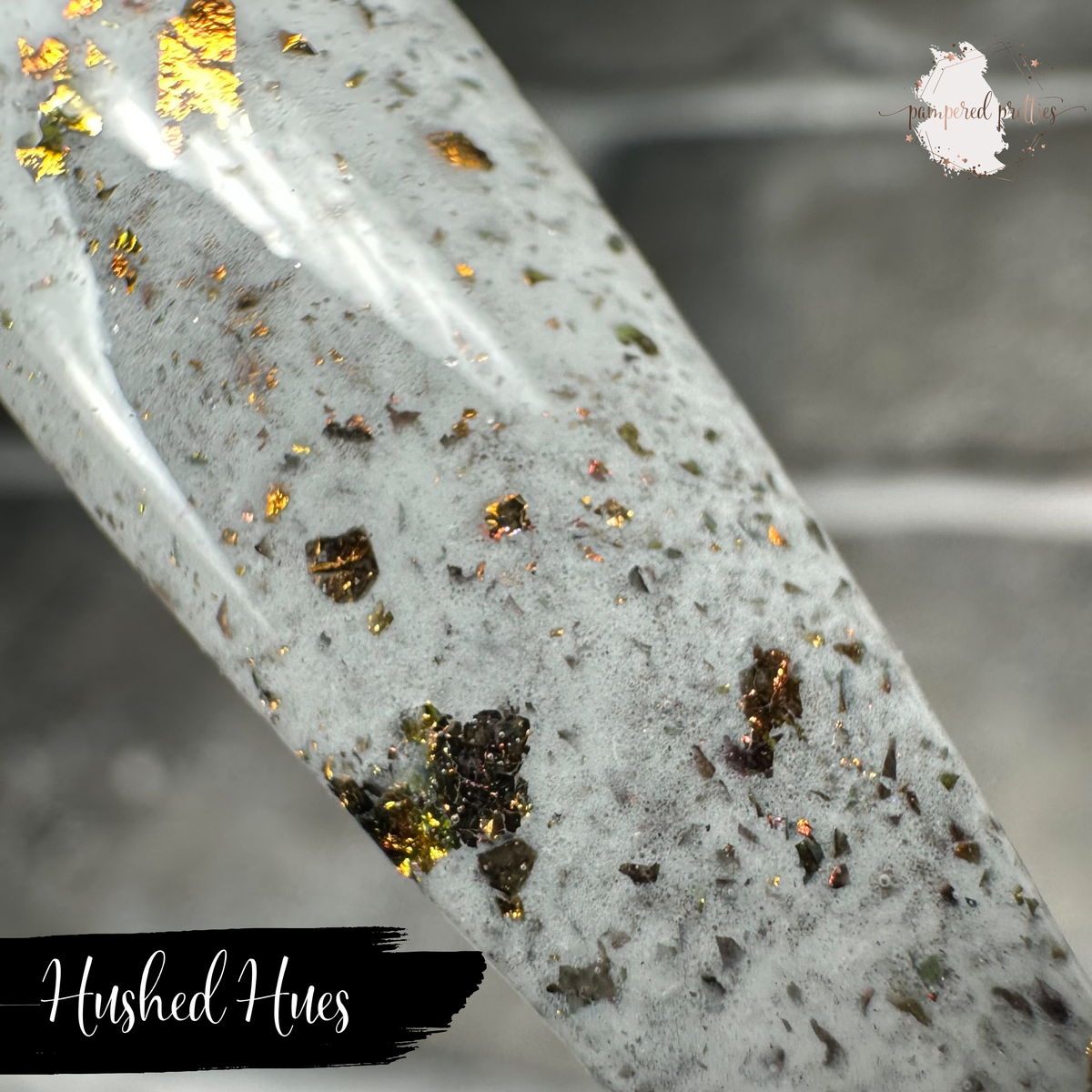 Hushed Hues - White Flakie Dip Powder