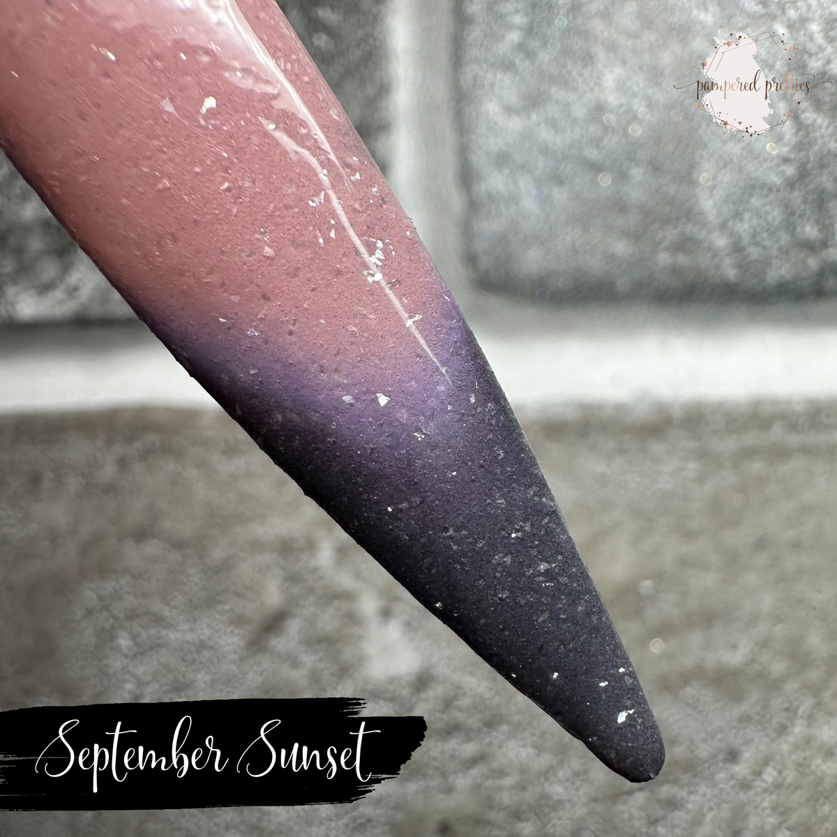 September Sunset - Triple Thermal Shimmer Dip Powder