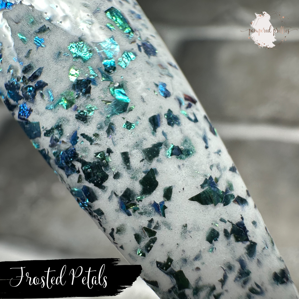 Frosted Petals - White Flakie Dip Powder