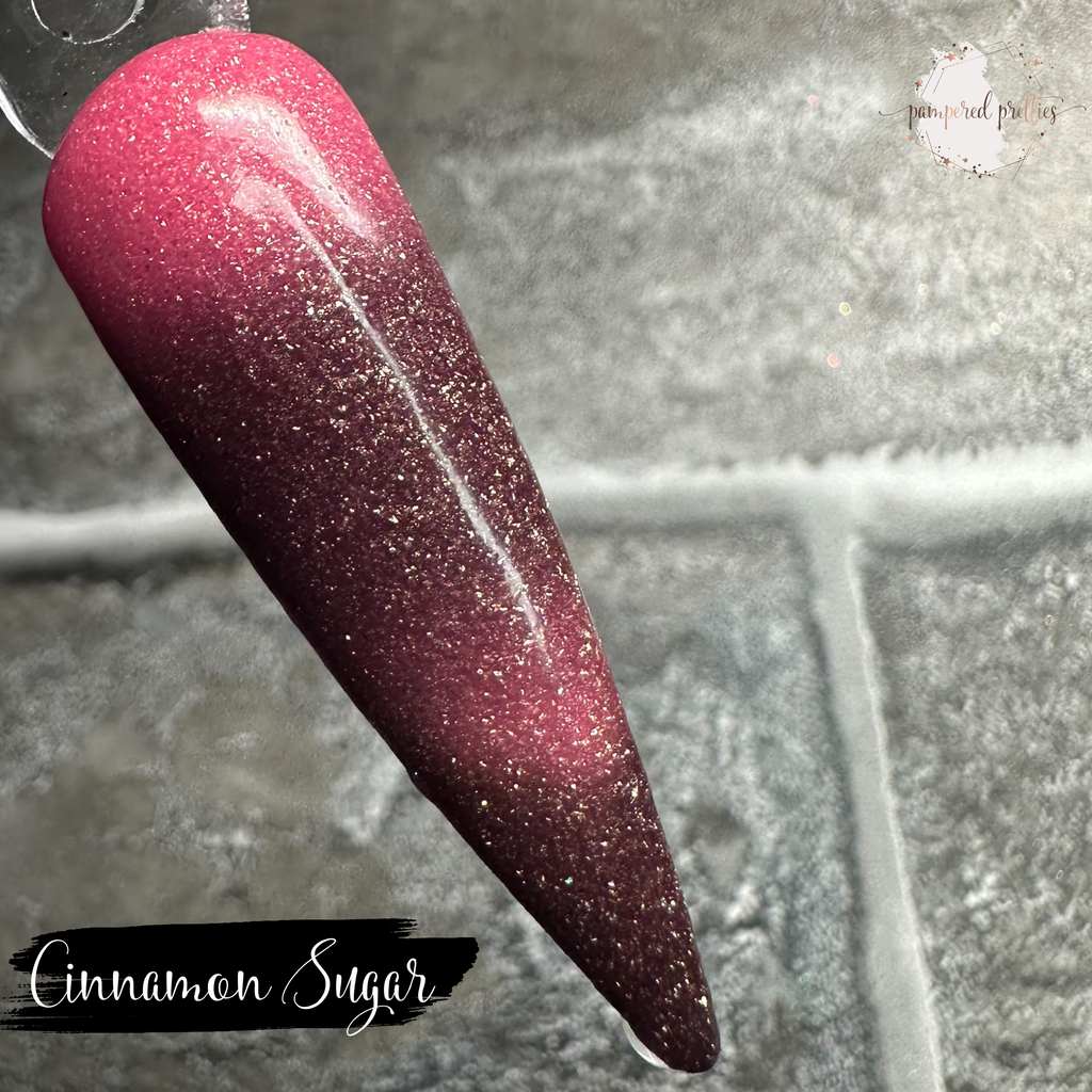 Cinnamon Sugar - Thermal Shimmer Dip Powder