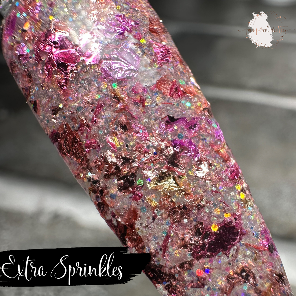 Extra Sprinkles - Glitter Foil Dip Powder