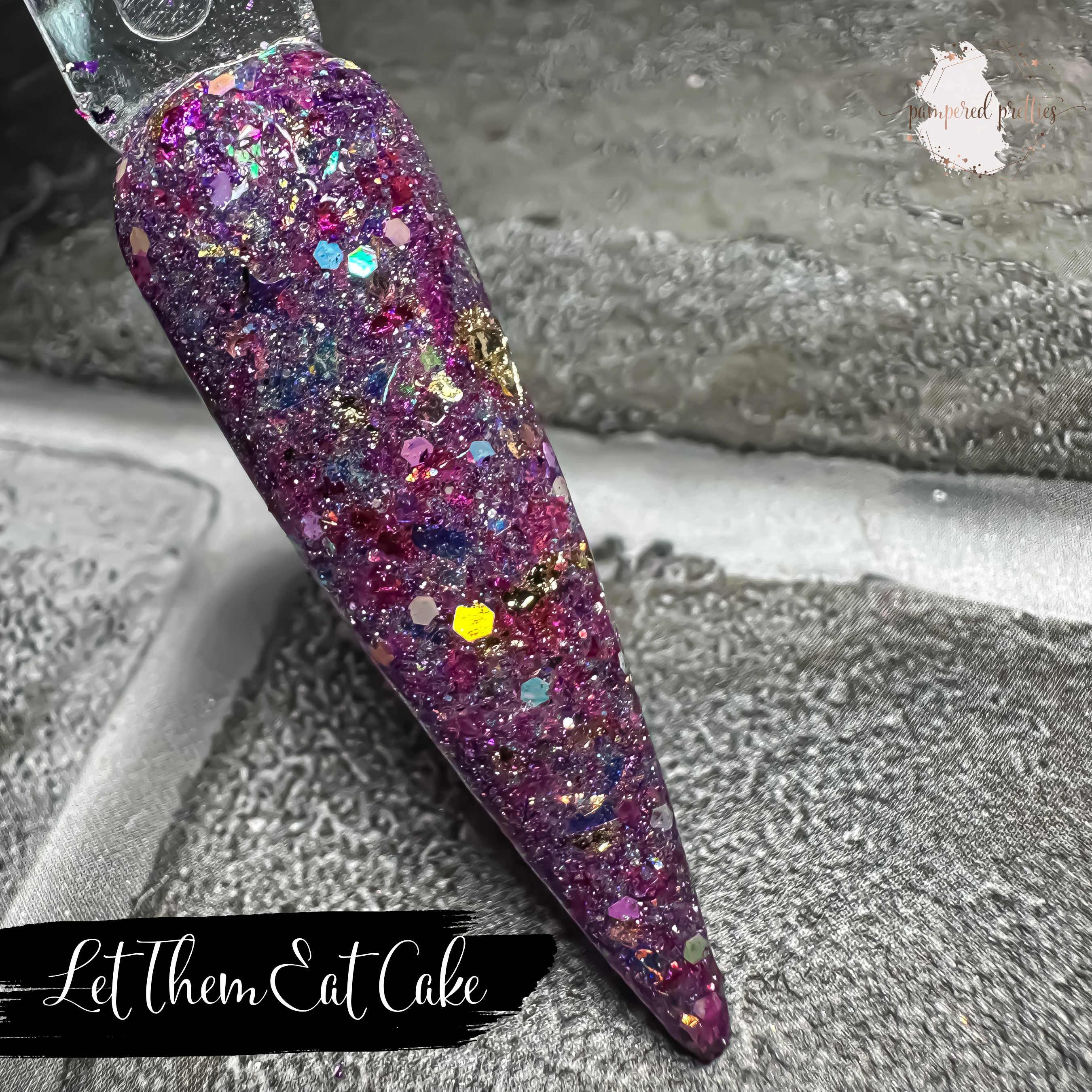 Let Them Eat Cake - Glitter Foil Dip Powder