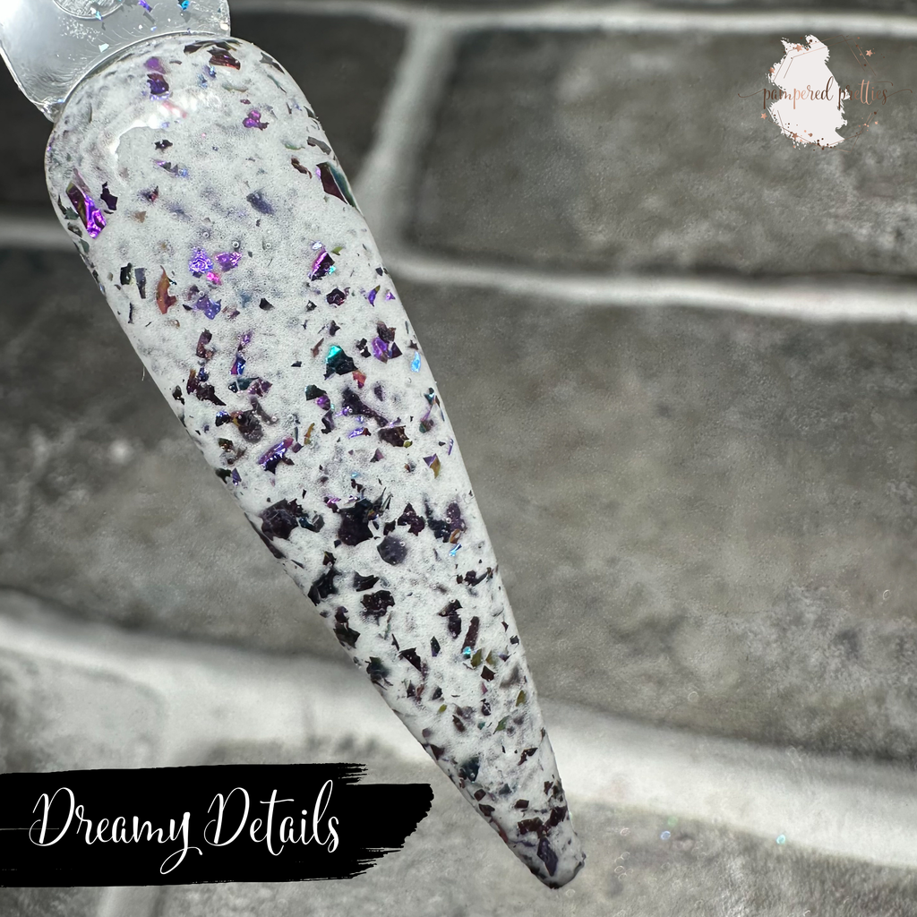 Dreamy Details - White Flakie Dip Powder
