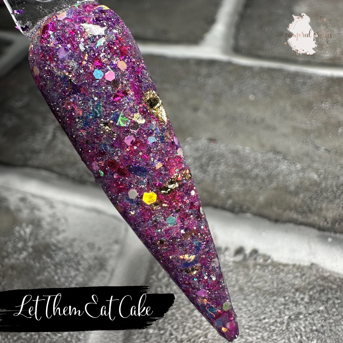 Let Them Eat Cake - Glitter Foil Dip Powder