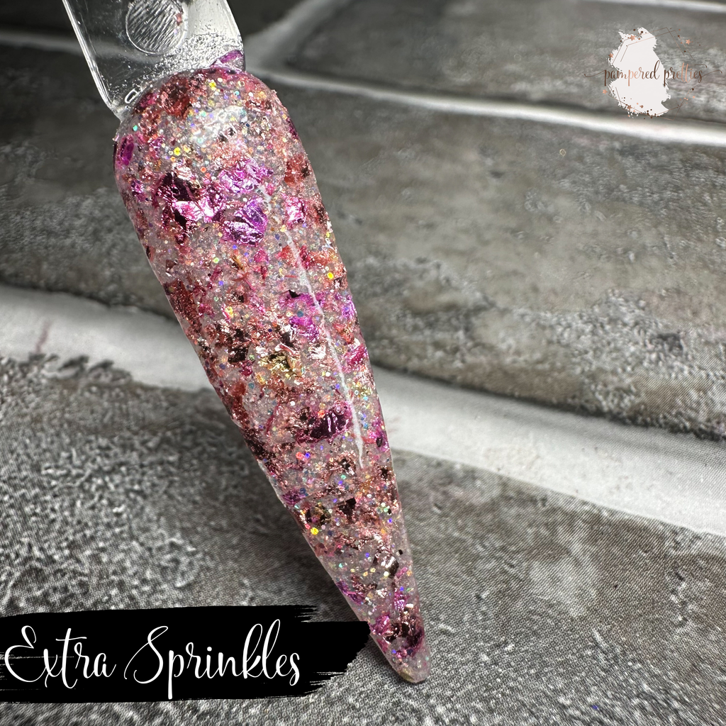 Extra Sprinkles - Glitter Foil Dip Powder