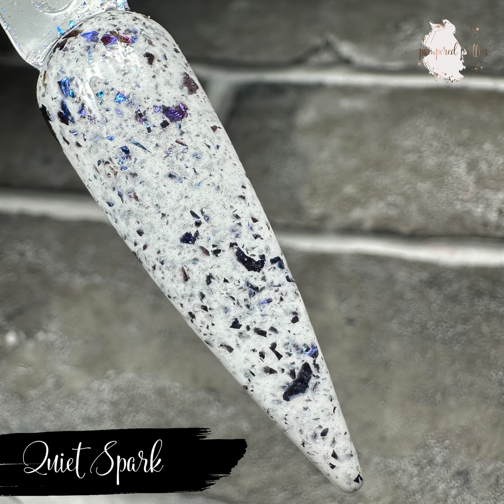 Quiet Spark - White Flakie Dip Powder