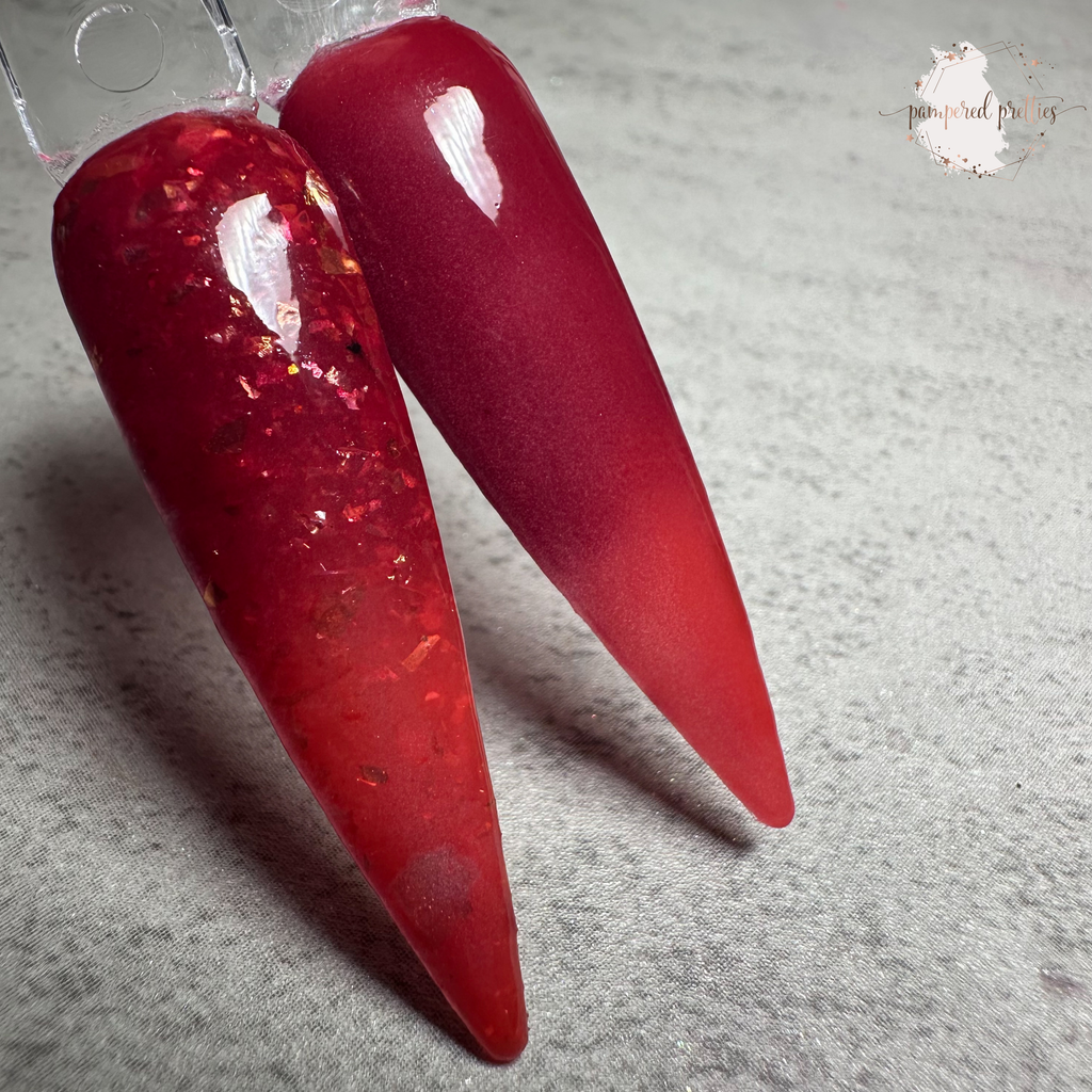 Blood Orange - Opal Flakie Dip Powder