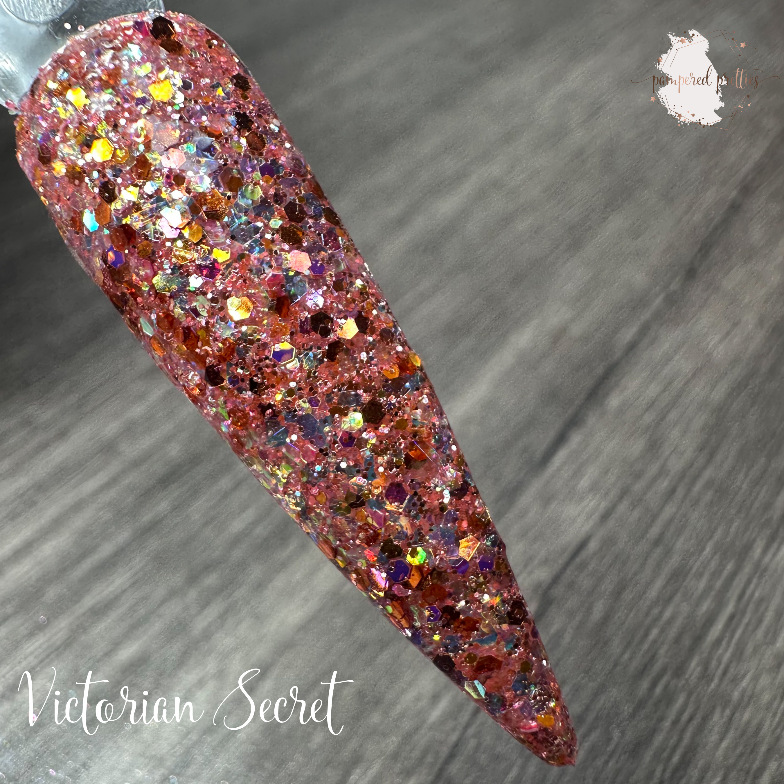 Victorian Secret - Rose Gold Glitter Dip Powder