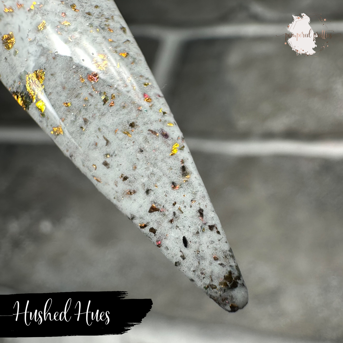 Hushed Hues - White Flakie Dip Powder