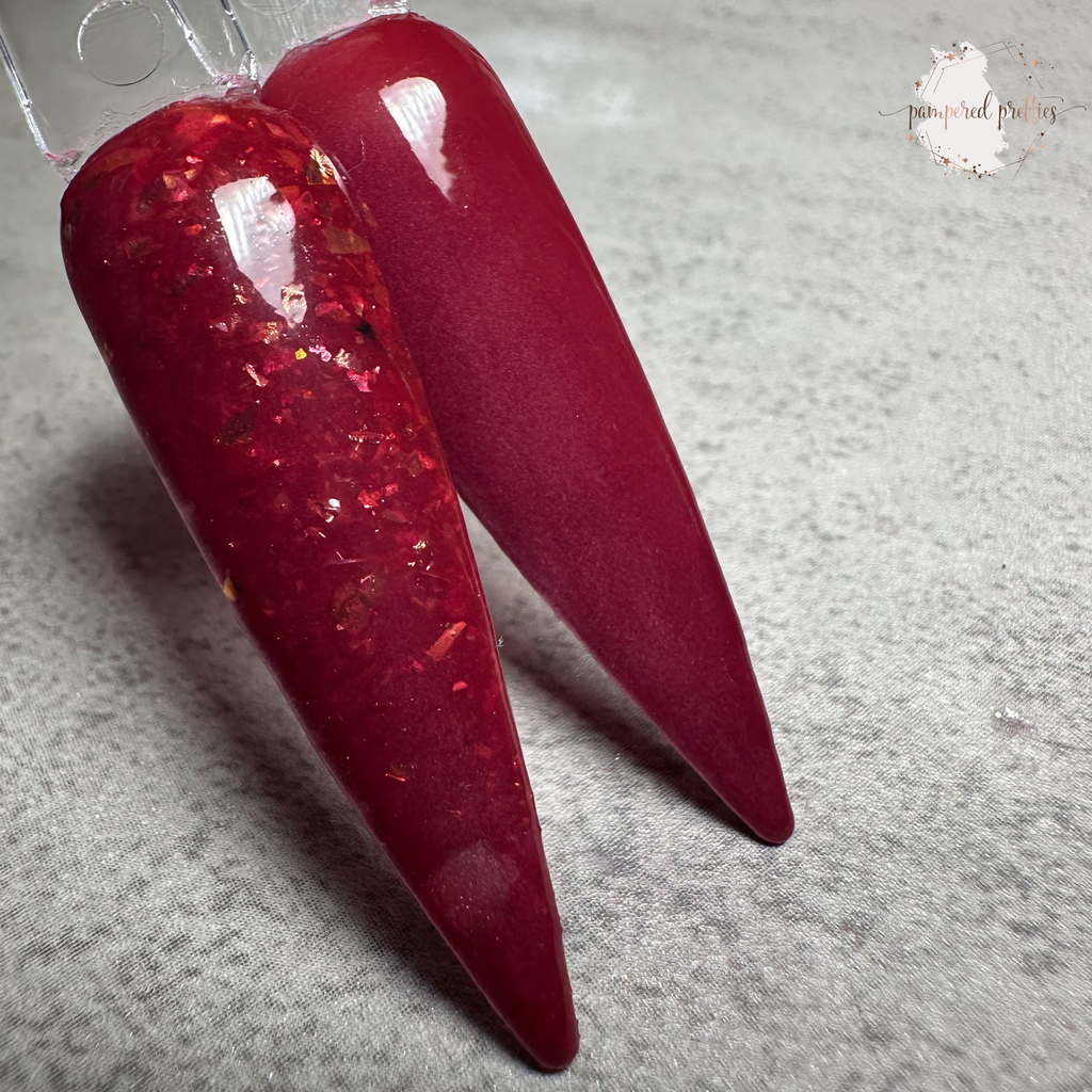 Blood Orange - Opal Flakie Dip Powder