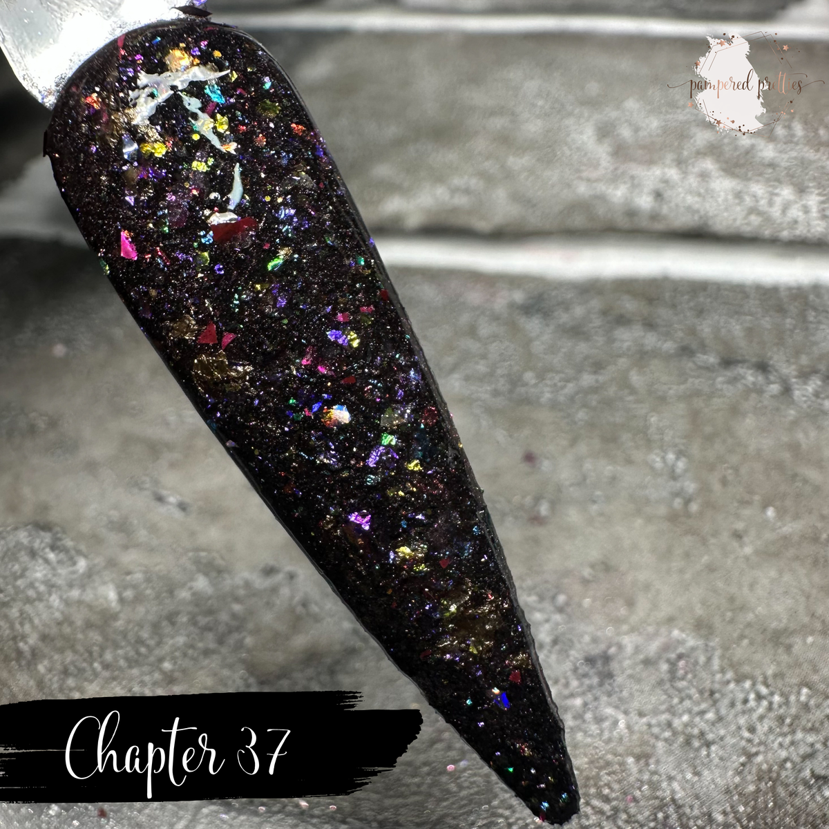 Chapter 37 - Black Flakie Dip Powder