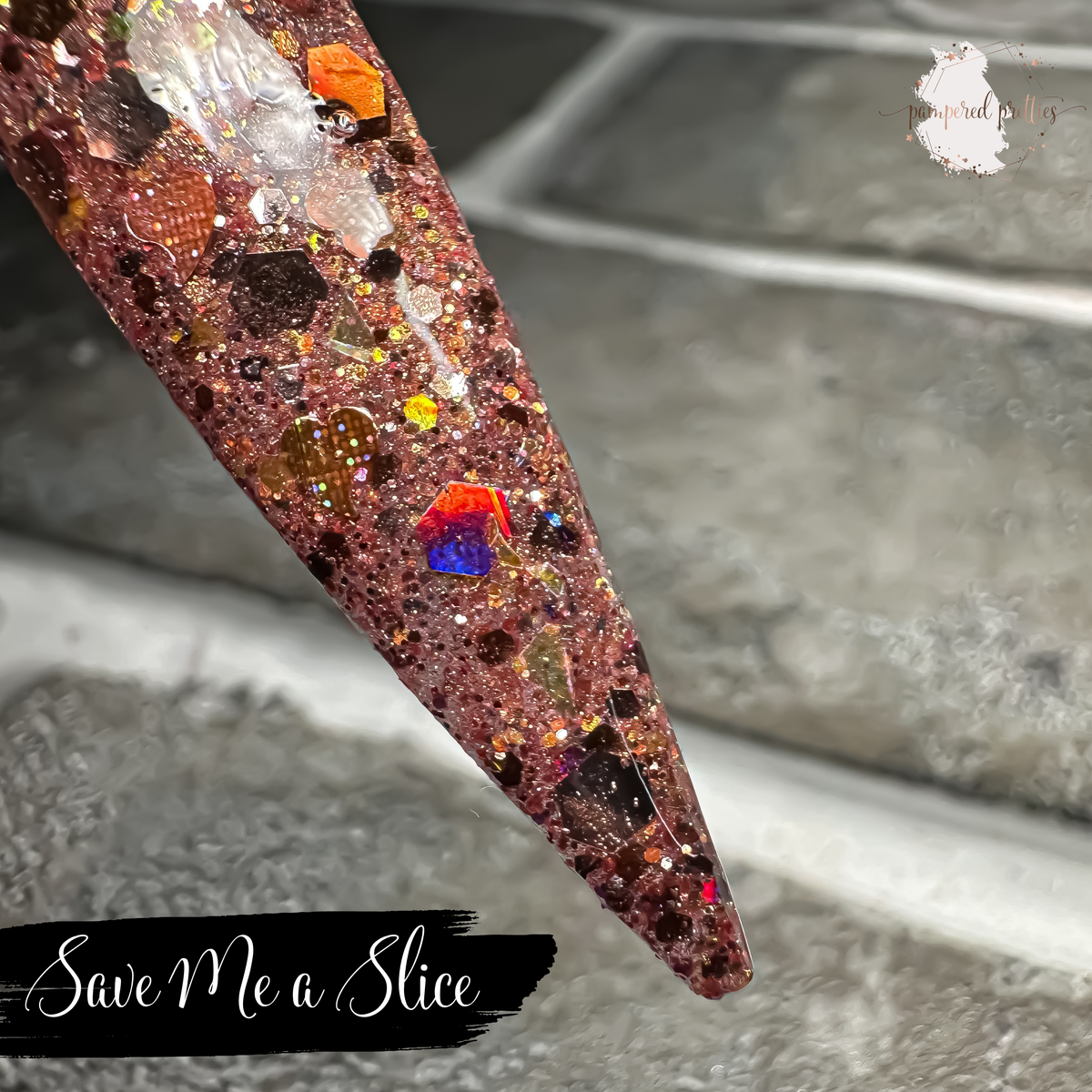 Save Me a Slice - Glitter Dip Powder