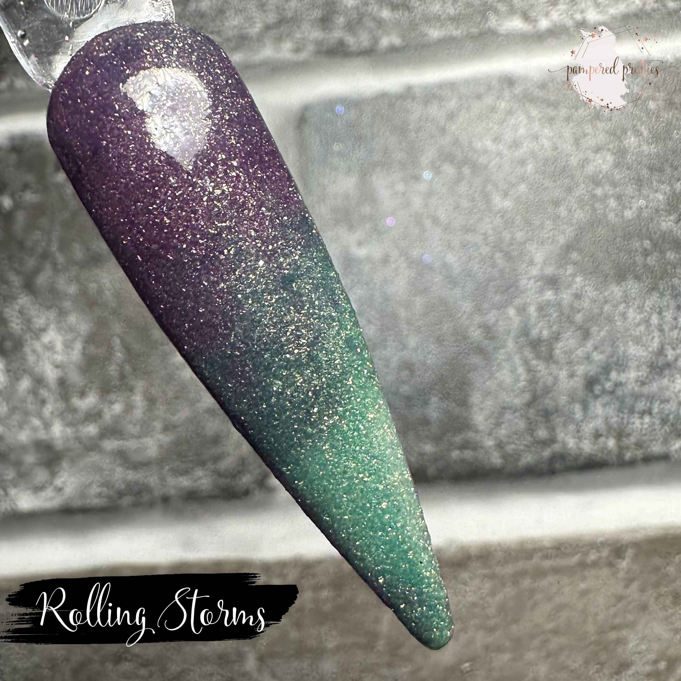 Rolling Storms - Triple Thermal Shimmer Dip Powder
