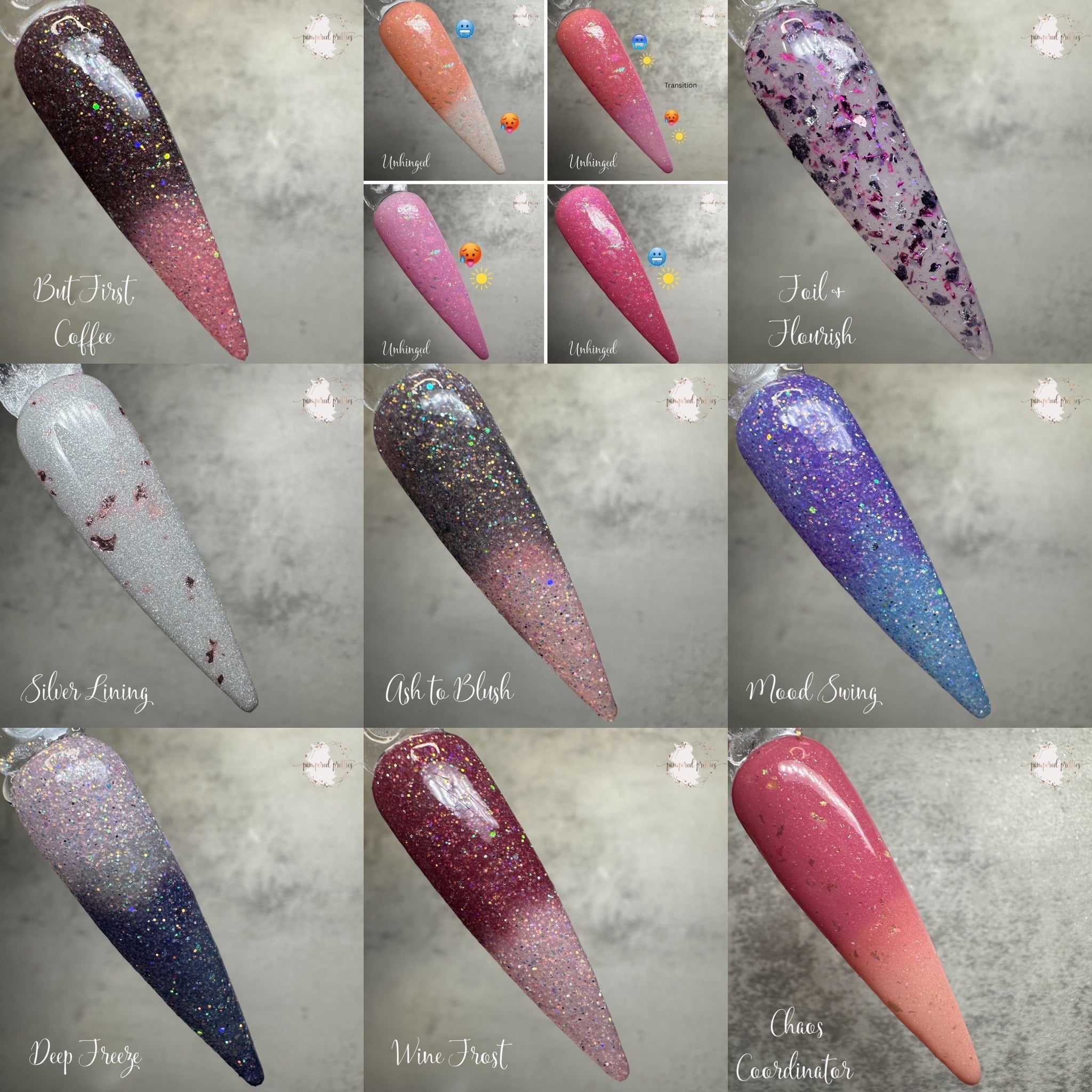 7/17 Full Release - All 18 Dips - Pampered Pretties