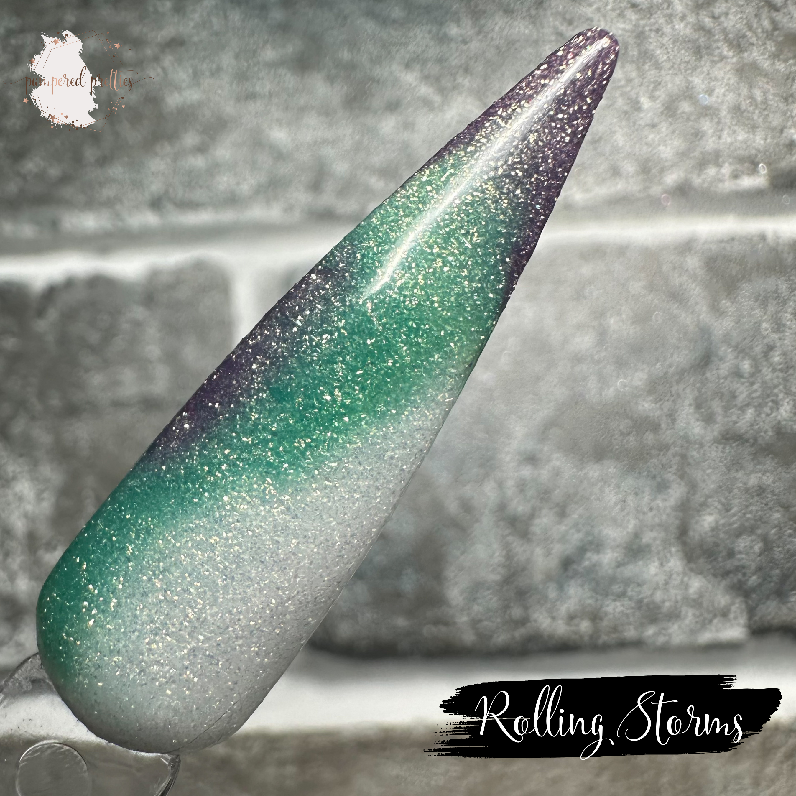 Rolling Storms - Triple Thermal Shimmer Dip Powder
