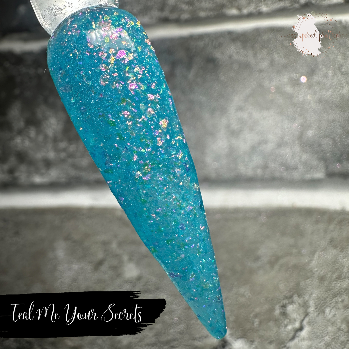 Teal Me Your Secrets - Thermal Flakie Dip Powder
