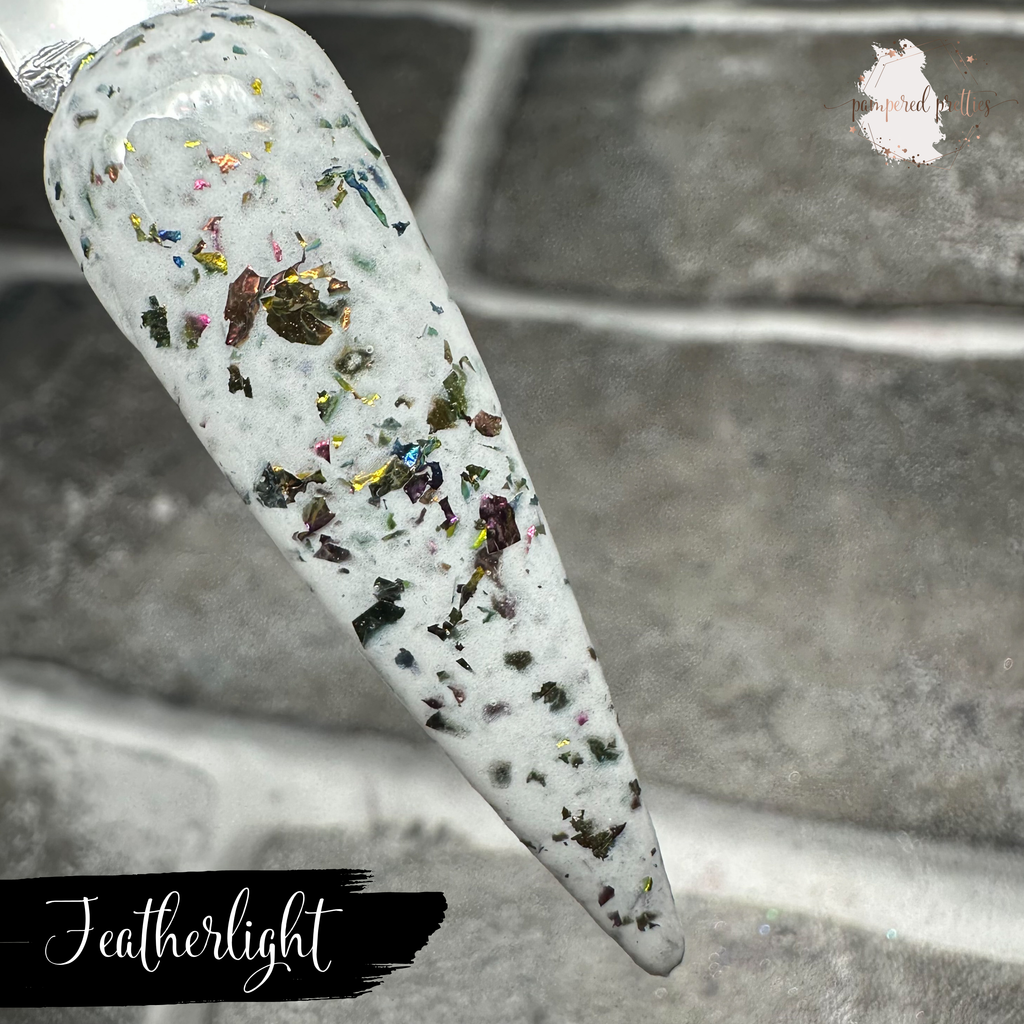 Featherlight - White Flakie Dip Powder