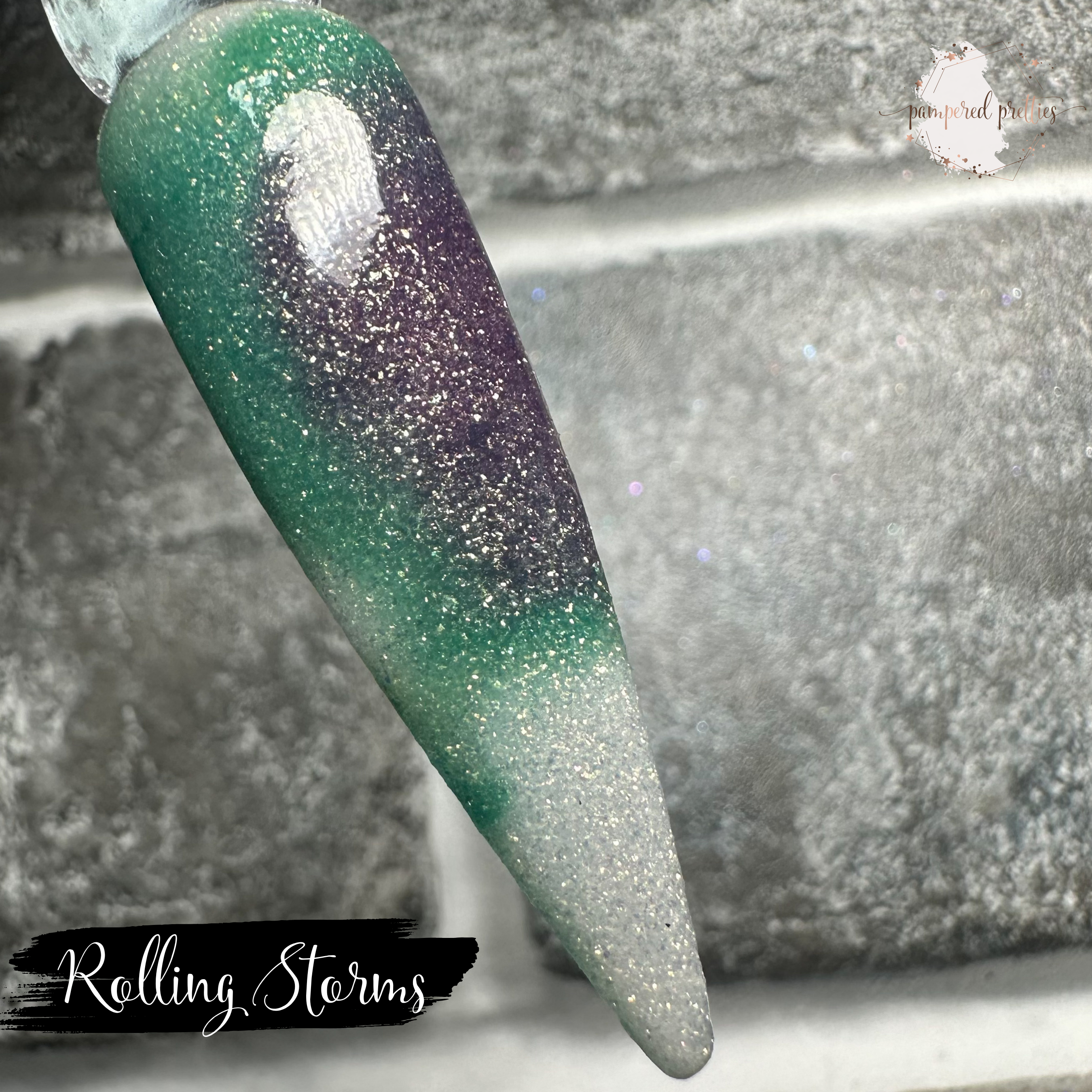 Rolling Storms - Triple Thermal Shimmer Dip Powder