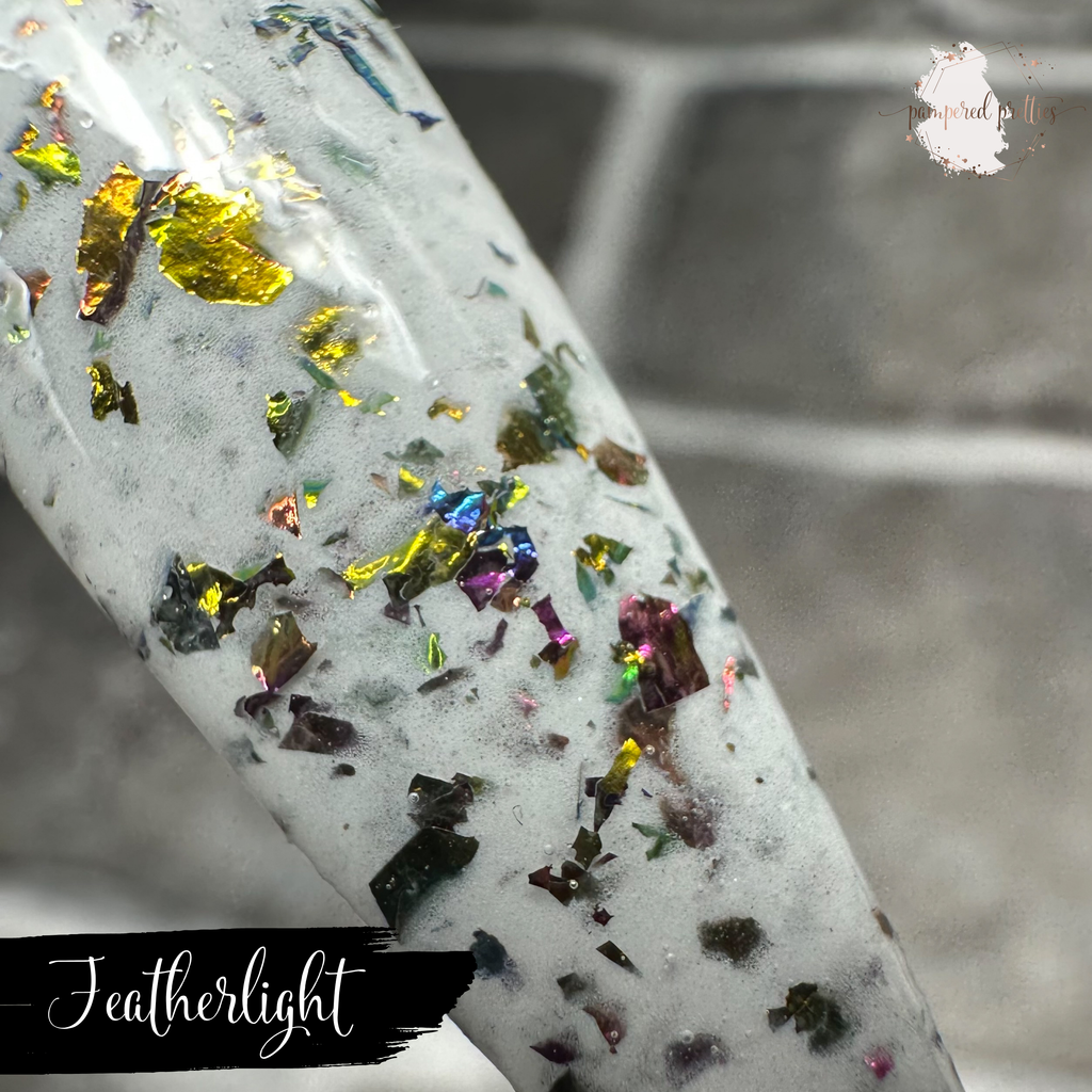 Featherlight - White Flakie Dip Powder