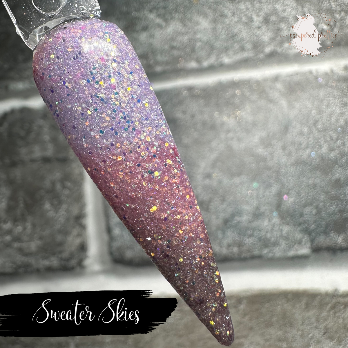 Sweater Skies - Triple Thermal Holographic Glitter Dip Powder