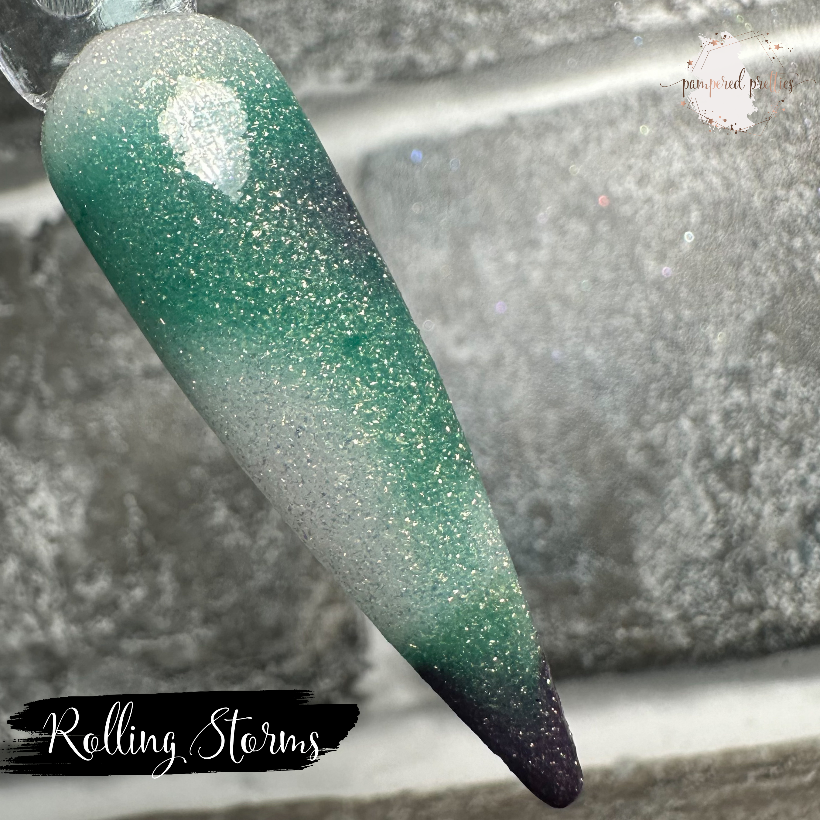 Rolling Storms - Triple Thermal Shimmer Dip Powder