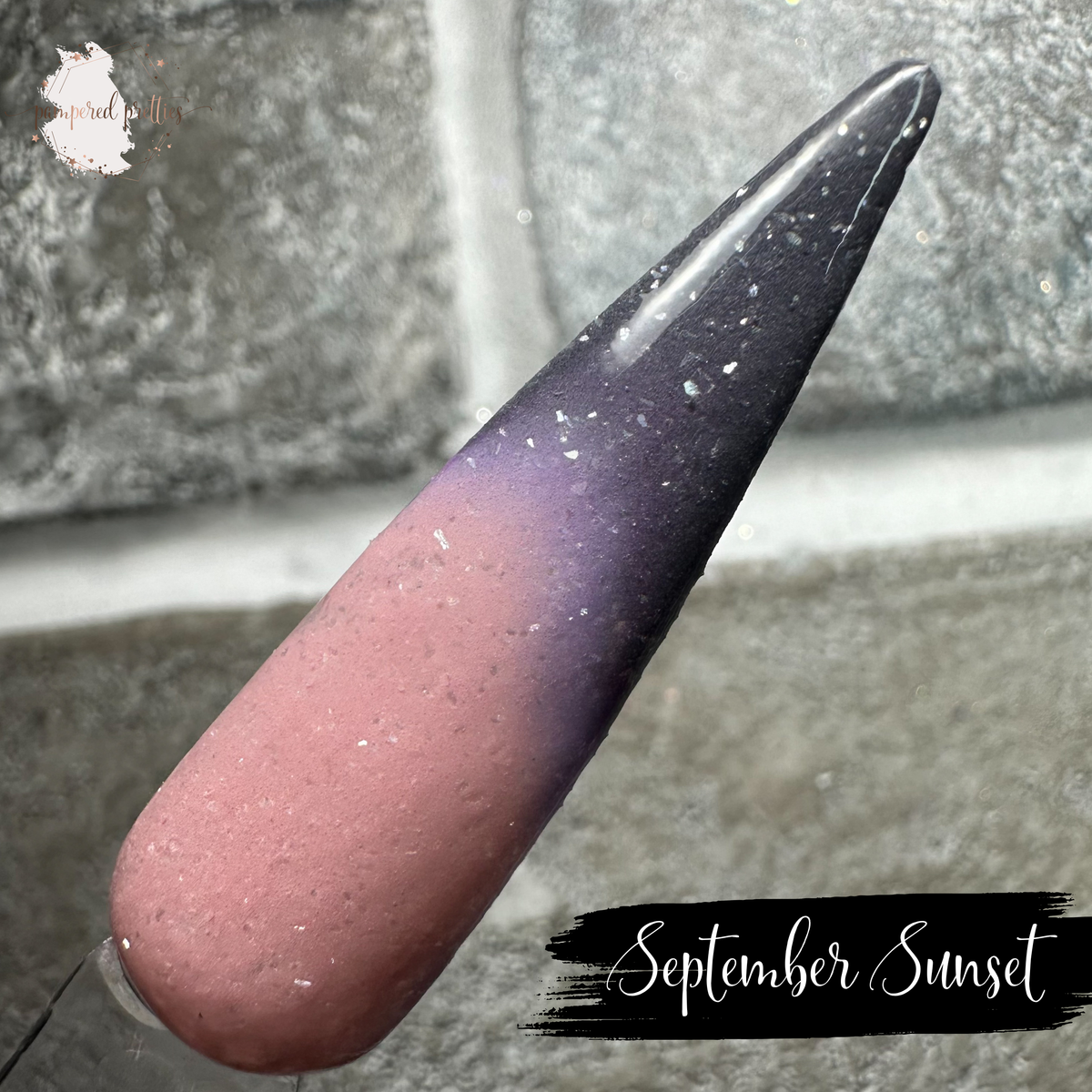 September Sunset - Triple Thermal Shimmer Dip Powder