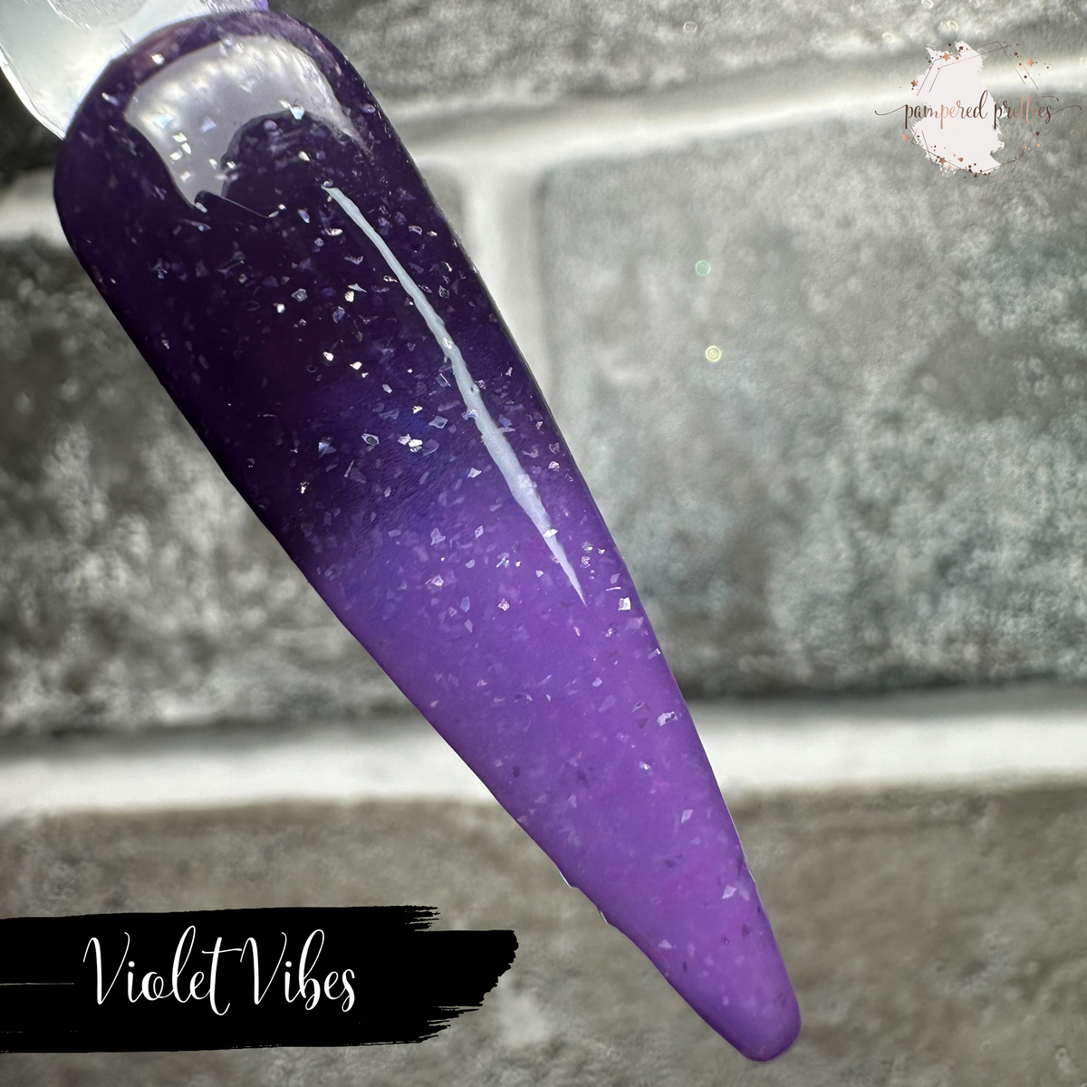 Violet Vibes - Thermal Flakie Dip Powder