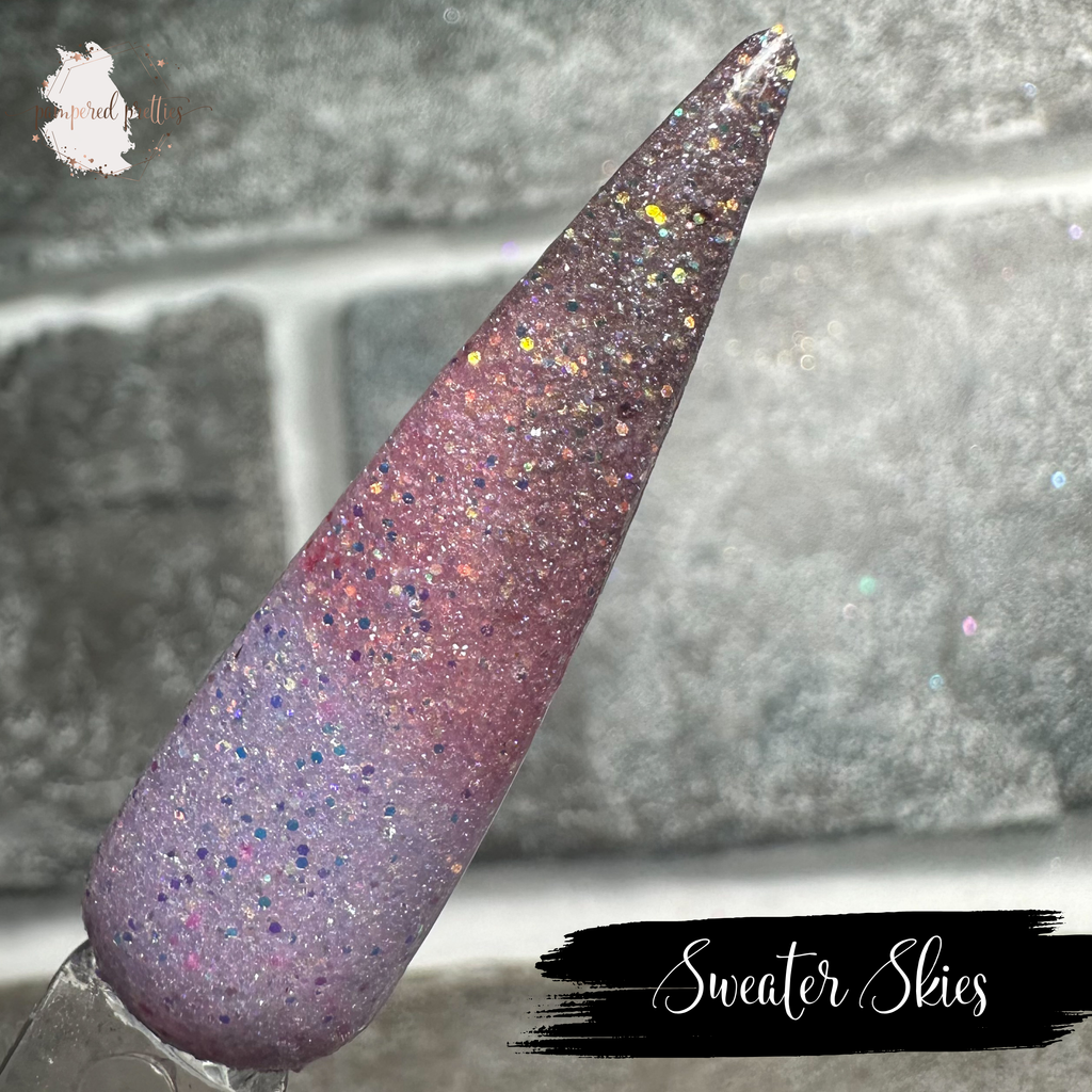Sweater Skies - Triple Thermal Holographic Glitter Dip Powder
