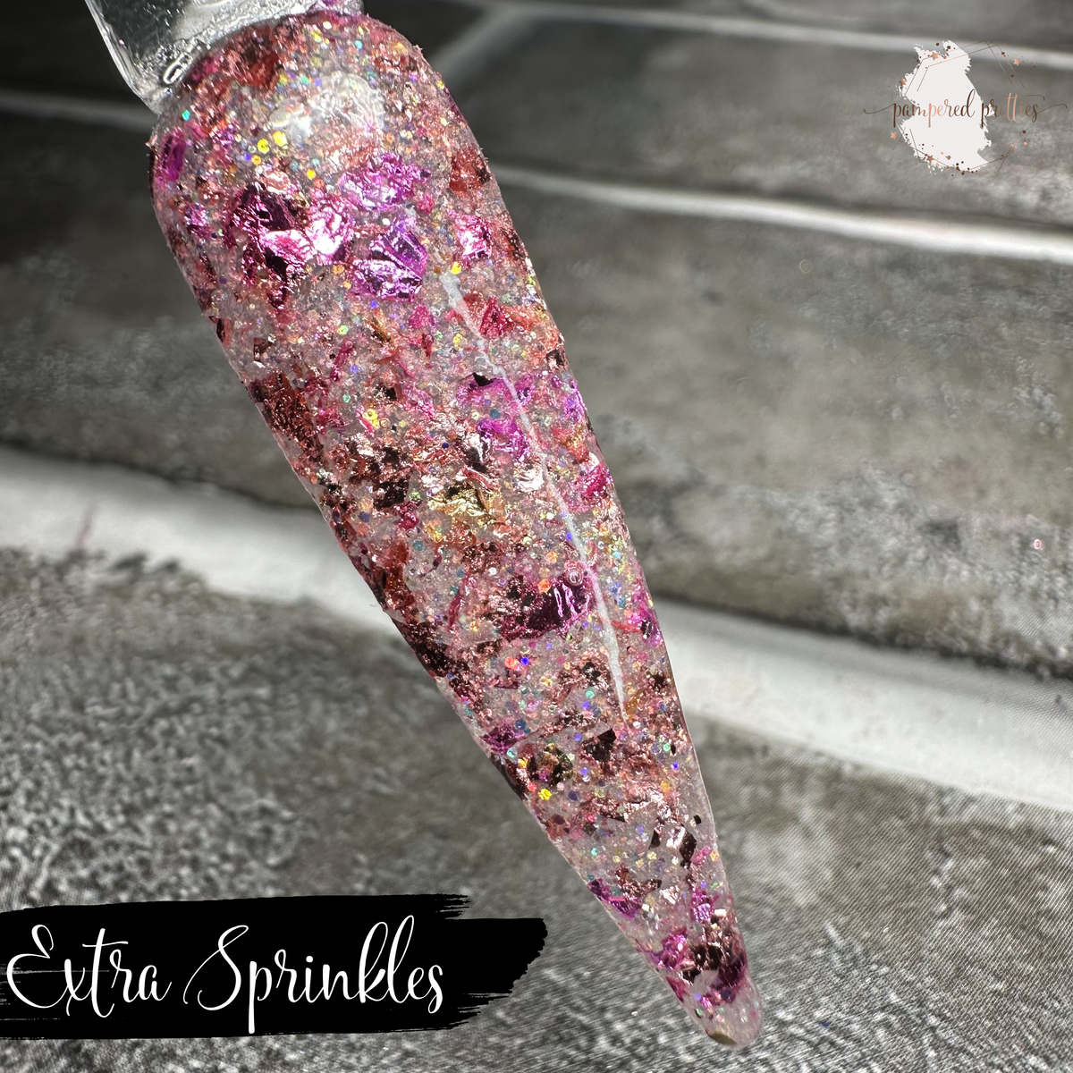 Extra Sprinkles - Glitter Foil Dip Powder