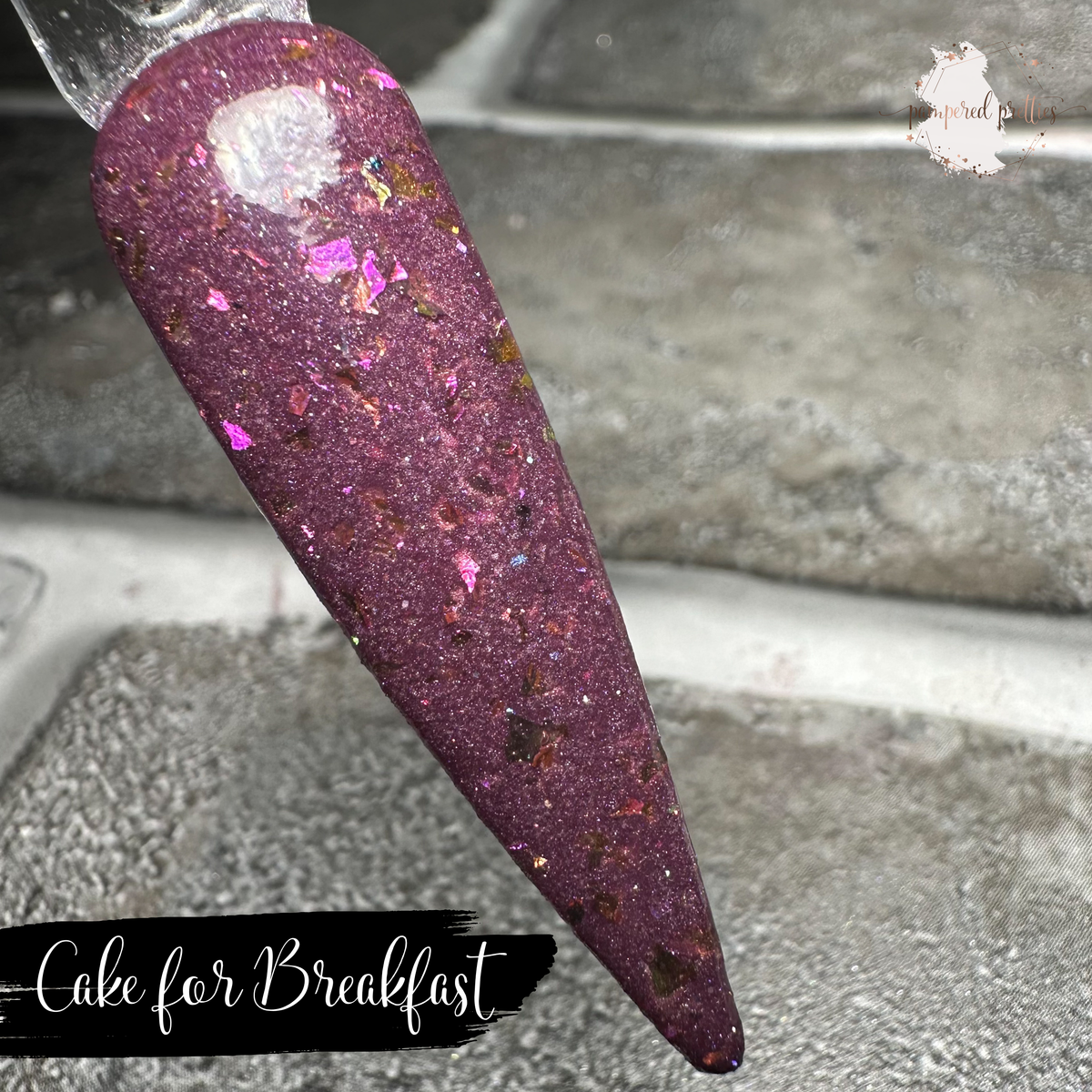 Cake for Breakfast - Thermal Shimmer Flakie Dip Powder