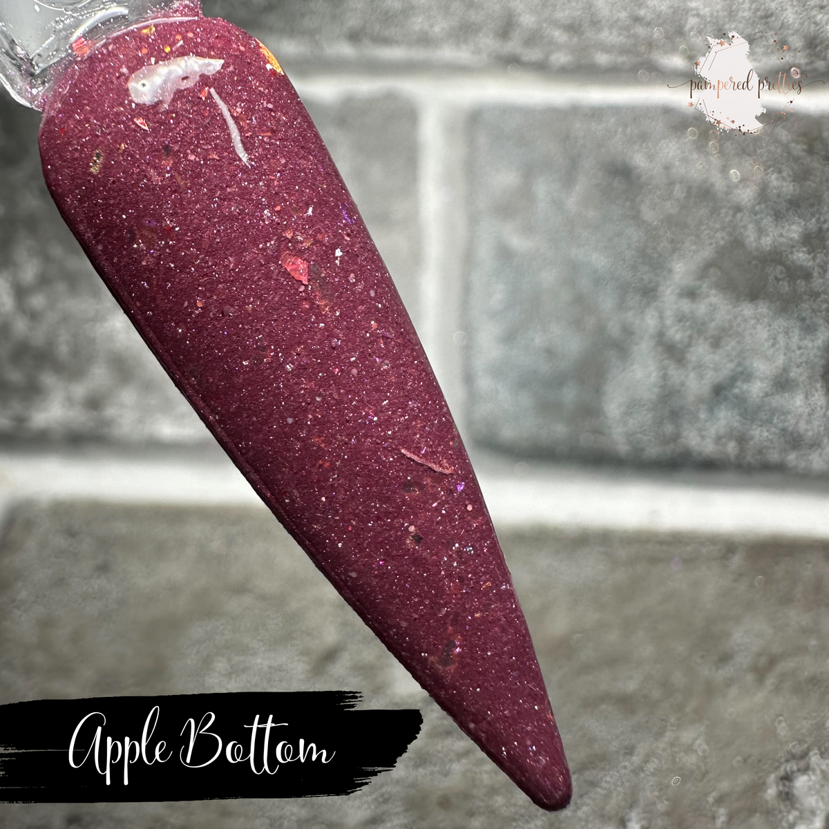 Apple Bottom - Thermal Shimmer Flakie Dip Powder