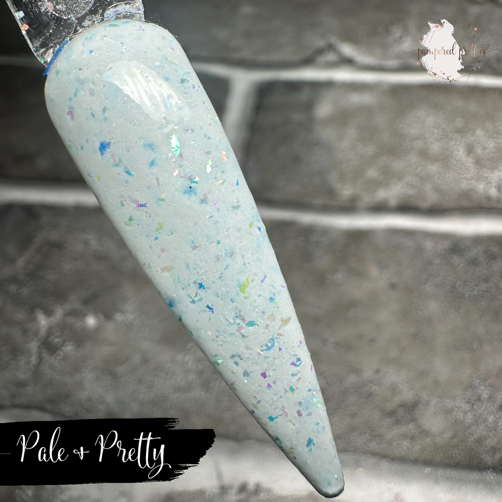 Pale & Pretty - White Flakie Dip Powder