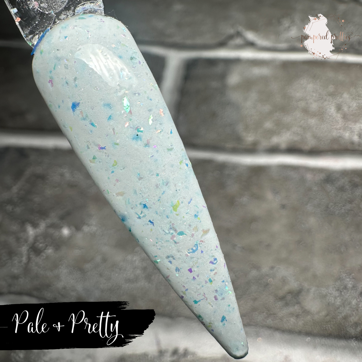 Pale & Pretty - White Flakie Dip Powder