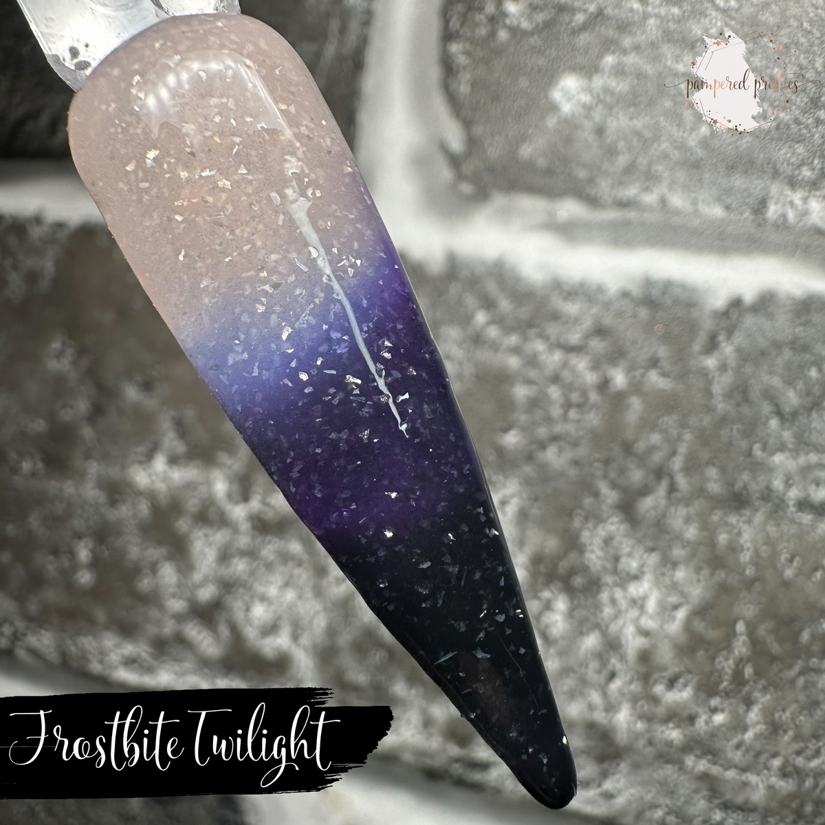 Frostbite Twilight - Triple Thermal Flakie Dip Powder