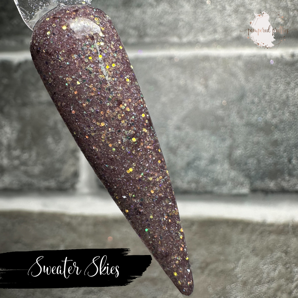 Sweater Skies - Triple Thermal Holographic Glitter Dip Powder