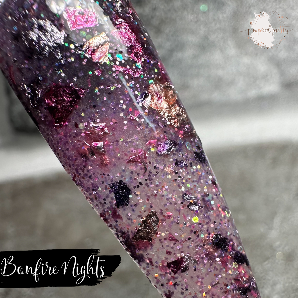 Bonfire Nights - Thermal Foil Holographic Glitter Dip Powder