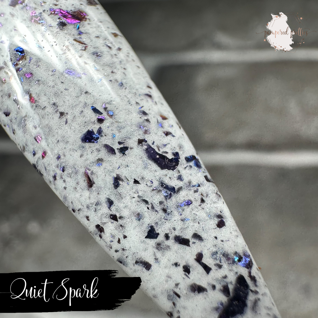 Quiet Spark - White Flakie Dip Powder