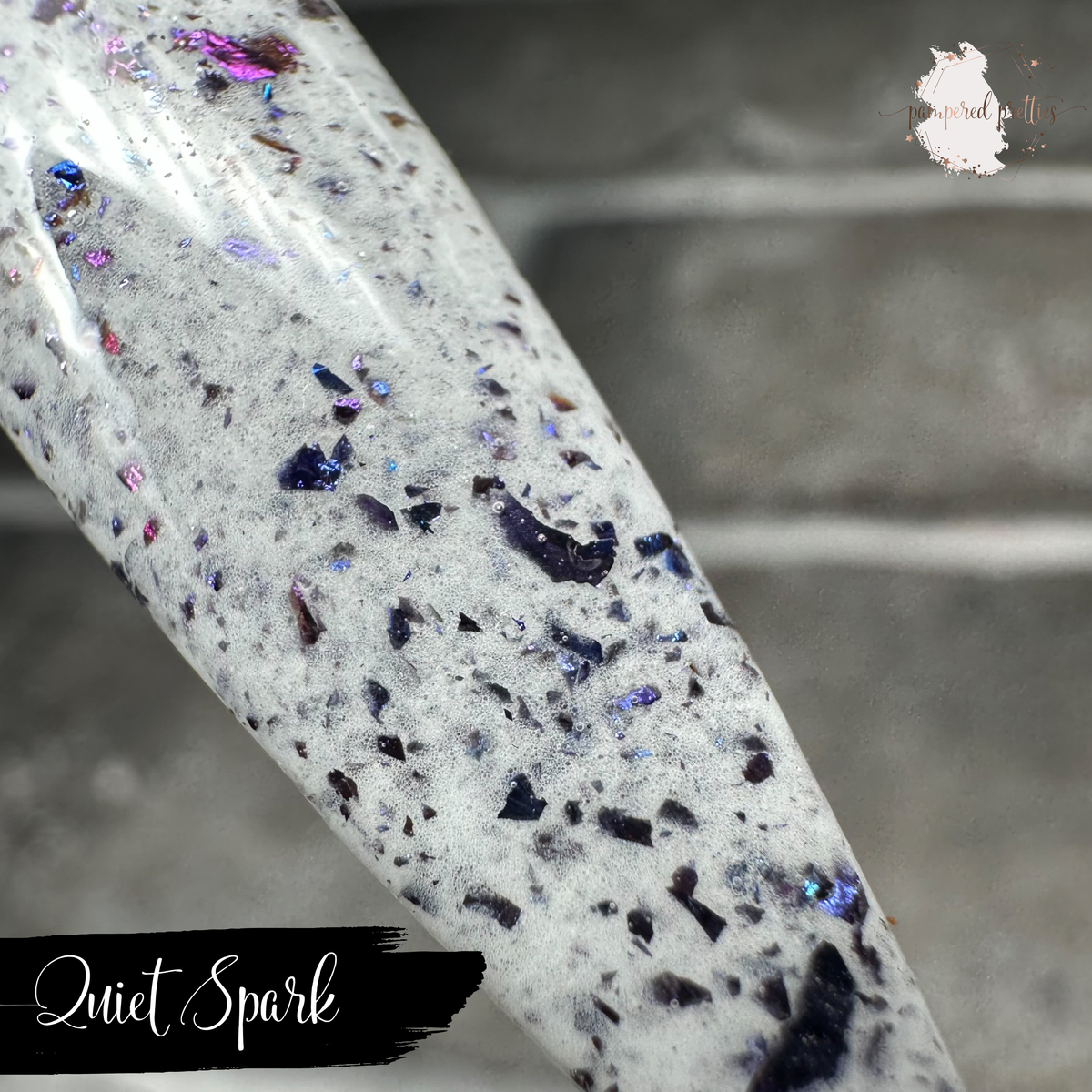Quiet Spark - White Flakie Dip Powder