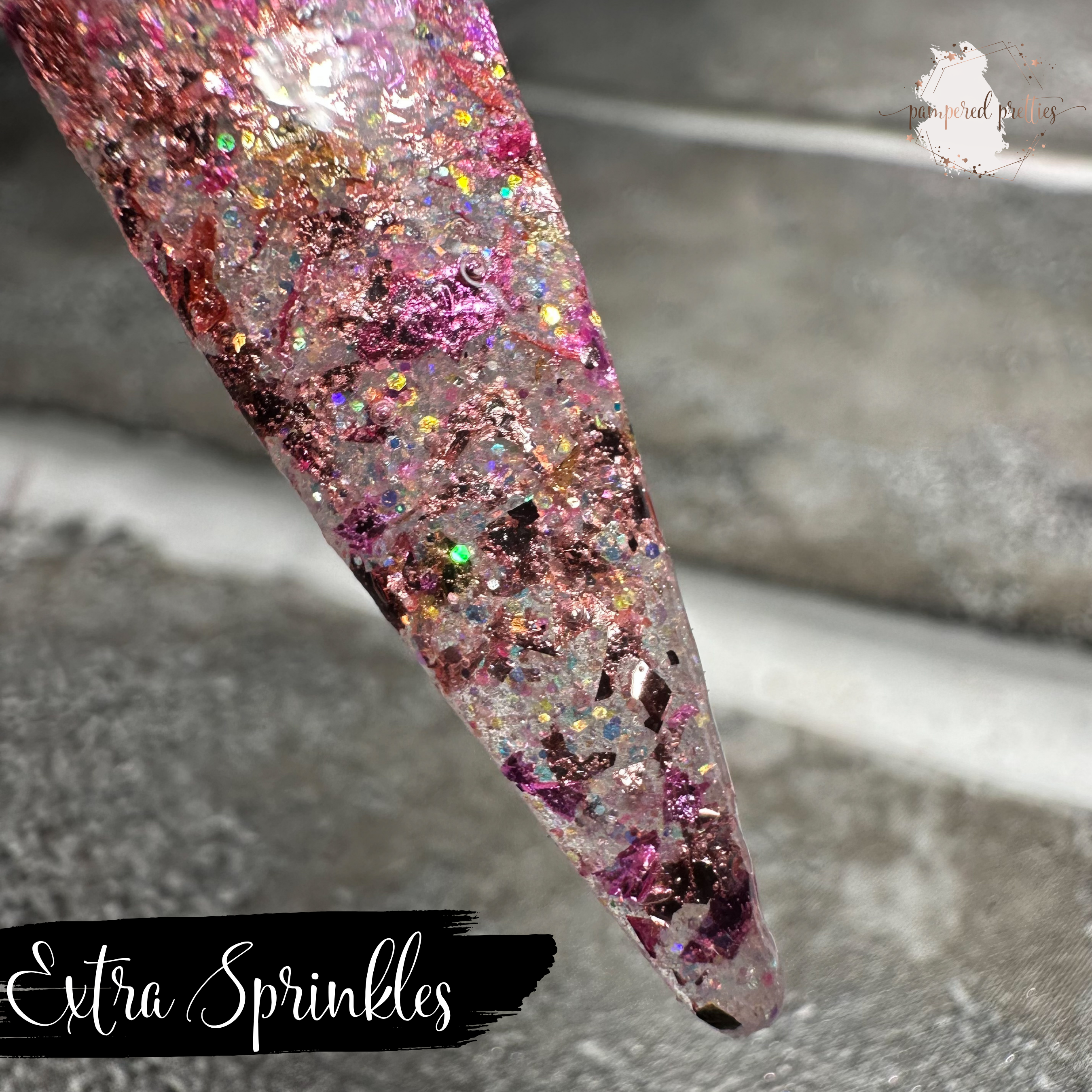 Extra Sprinkles - Glitter Foil Dip Powder