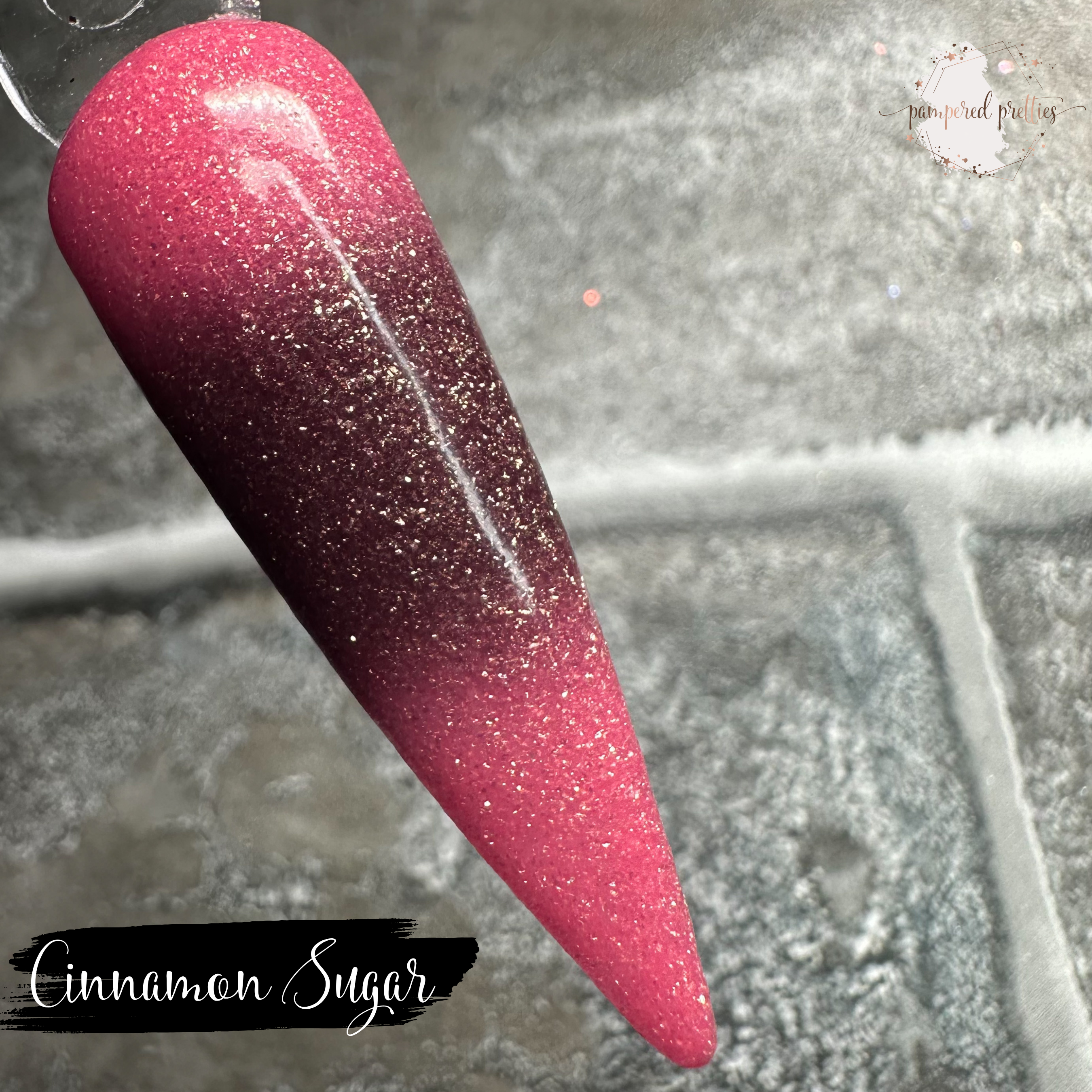 Cinnamon Sugar - Thermal Shimmer Dip Powder